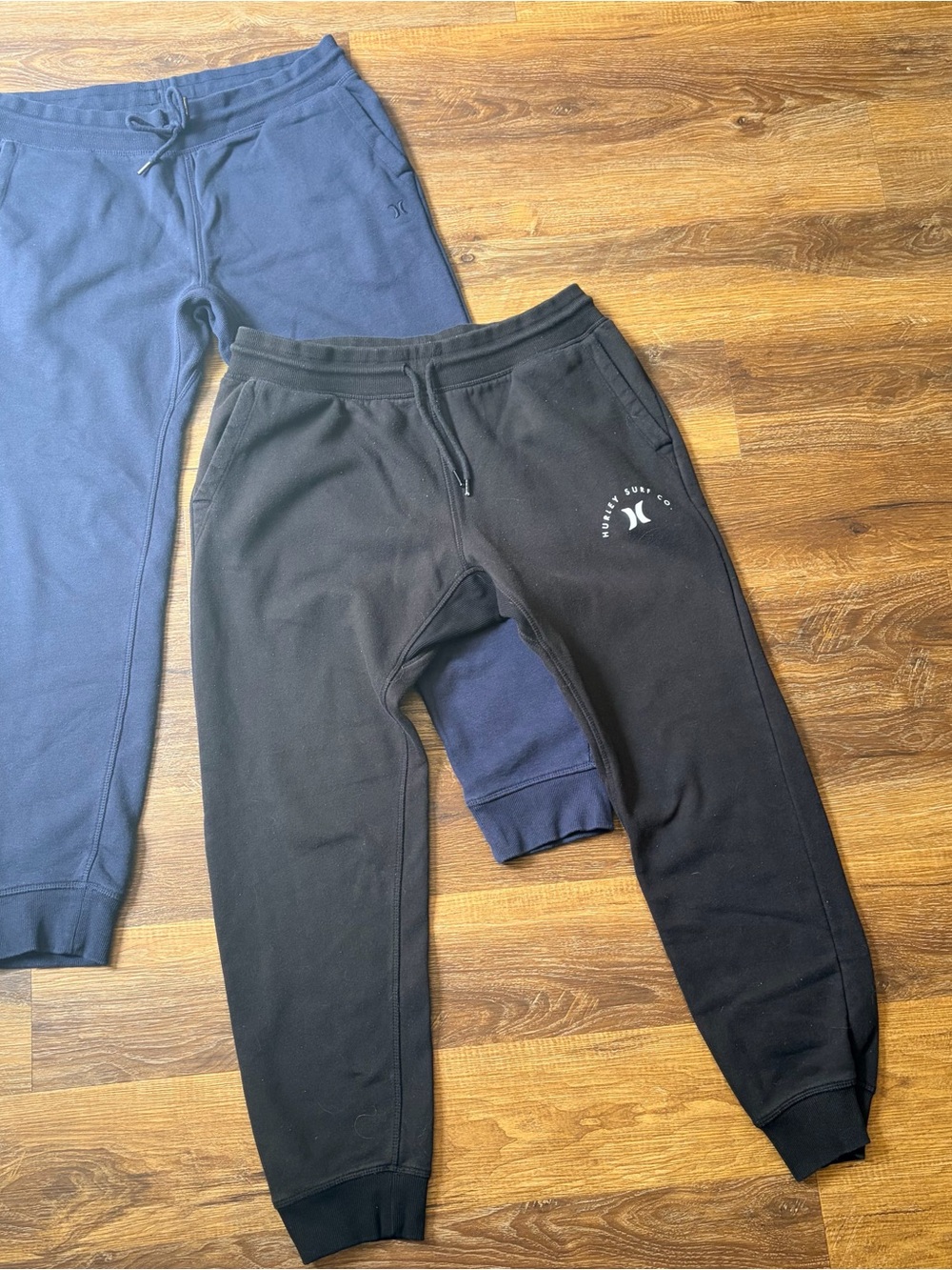 Hurley Men’s Fleece Jogger Sweatpants Bundle – Size Large (2 Pair)